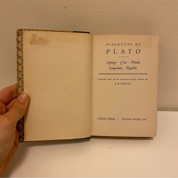 Dialogues of Plato Collector’s Edition Pocket Size Hardcover 1950 J.D. Kaplan - Picture 5 of 9